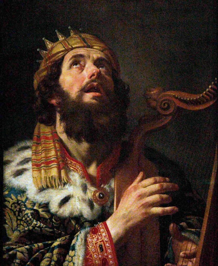 Gerrit van Honthorst (1592.–1656.), Kralj David svira harfu (1622.)