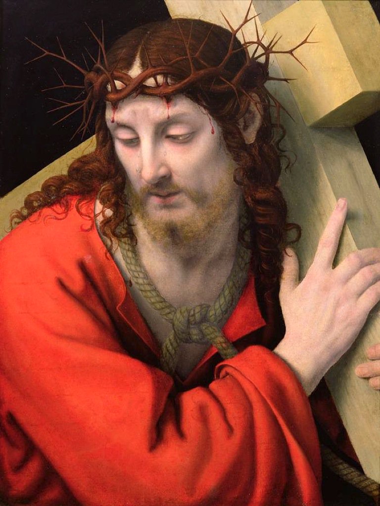 Andrea Solario, Krist nosi križ (1513.) Andrea Solario, Krist nosi križ (1513.)