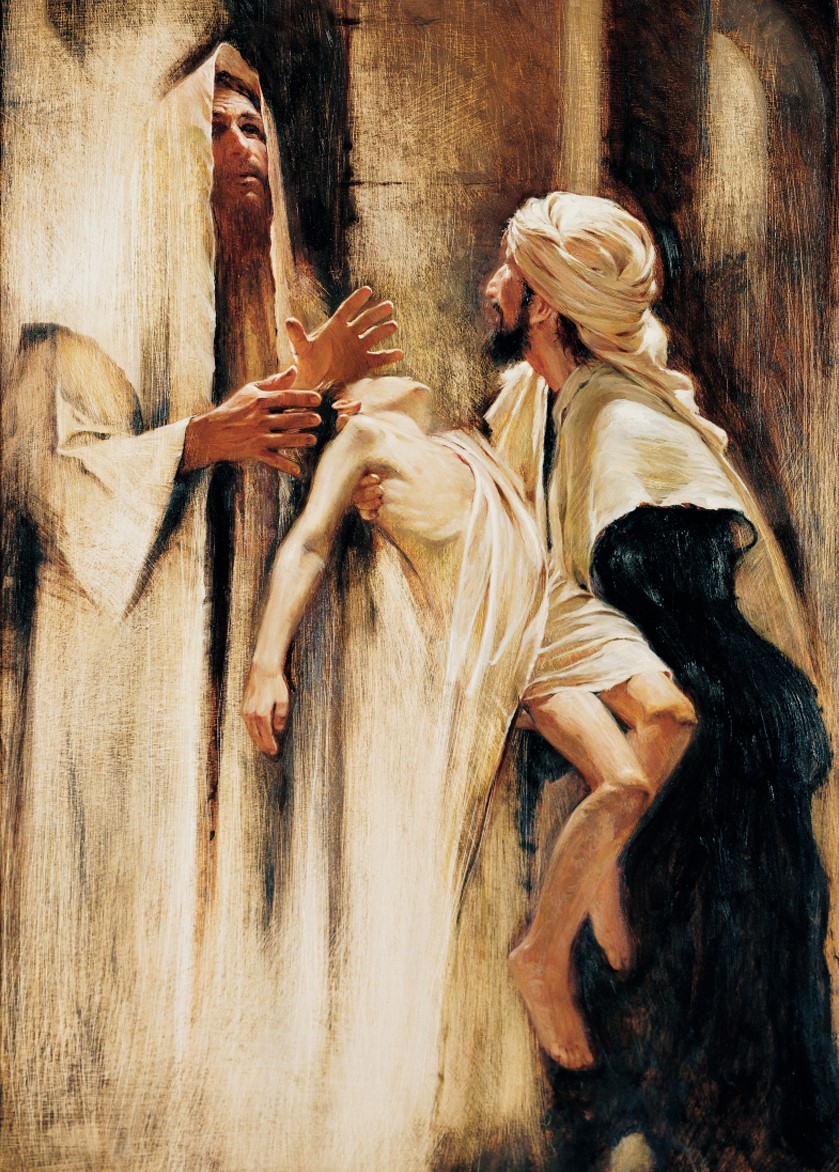 Walter Rane, “Učitelju, tebi sam sina doveo” (© 2000.) – https://www.walterrane.com/ Walter Rane, "Učitelju, tebi sam sina doveo" (© 2000.) - https://www.walterrane.com/